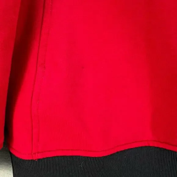 Ralph Lauren Active LRL Jacket Women's L Red Black Full Zip Hooded Preppy Luxury - Picture 4 of 12